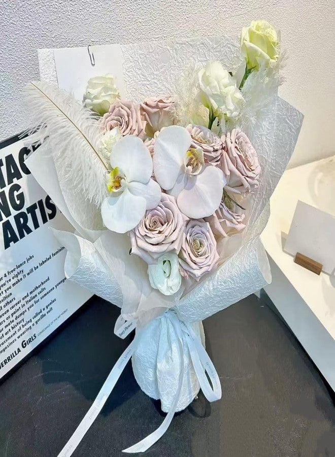 BBJ WRAPS Handmade Textured Flower Wrapping Paper, Micro-Waterproof Floral Bouquet Wrapping Paper, Ideal Thick Flower Paper for Bouquets Floral Arrangements, 5 Sheets, 22.8 × 22.8 Inch - Image 5